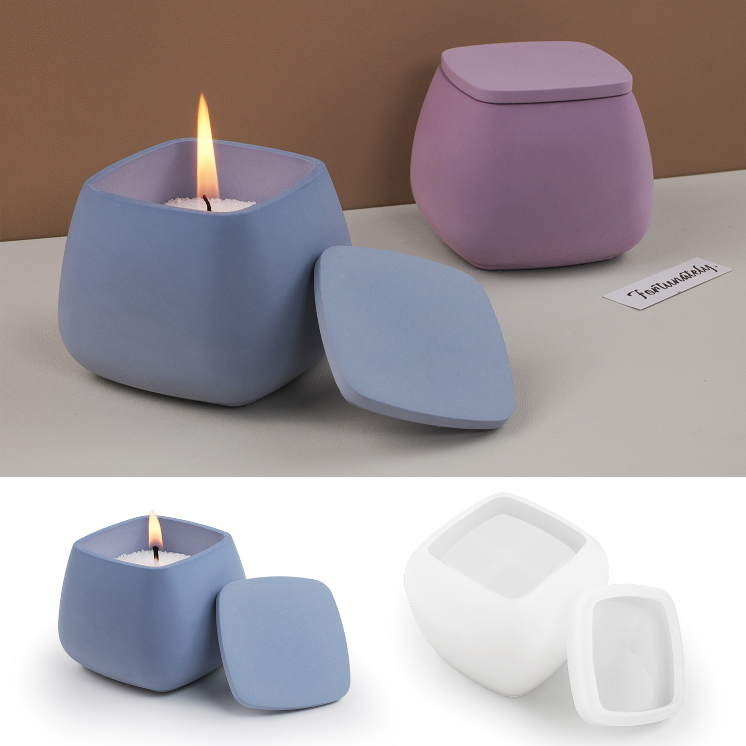 DIY Epoksi Çimento Alçı Siliko - Candle Making Jars With Lids incelemesi ve fiyatı